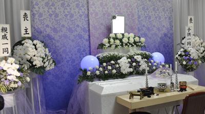 家族葬専用祭壇　静横からの画像