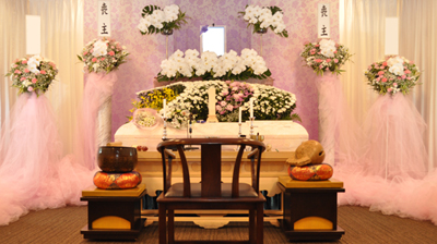家族葬専用祭壇　光　正面からの画像